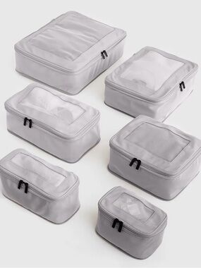 Quince Eco Compression Packing Cubes | Grey